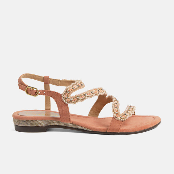 Camila Damen Wildleder-Sandalen Papaya Camila Damen Wildleder-Sandalen Papaya
