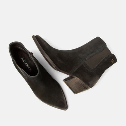 Annie Damen Wildleder Stiefeletten Black