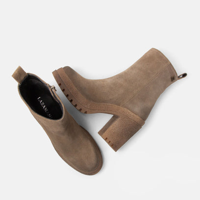 Rowan Damen Wildleder-Boots Taupe