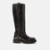Leslie Damen Leder-Stiefel Black