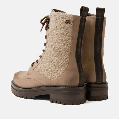 Nadi Damen Wildleder-Schnürboots Fango