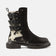 Maddy Damen Wildleder-Boots Black/White