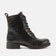 Nella Damen Leder-Schnürboots Black