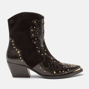Fenne Damen Leder-Stiefeletten Black Fenne Damen Leder-Stiefeletten Black