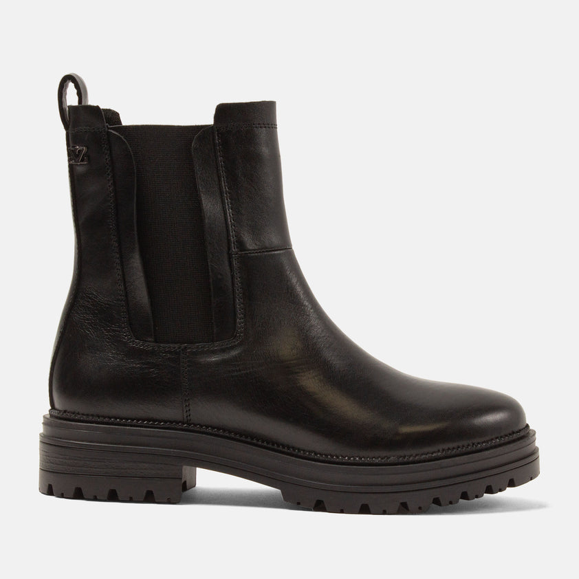 Nola Damen Leder-Boots Black