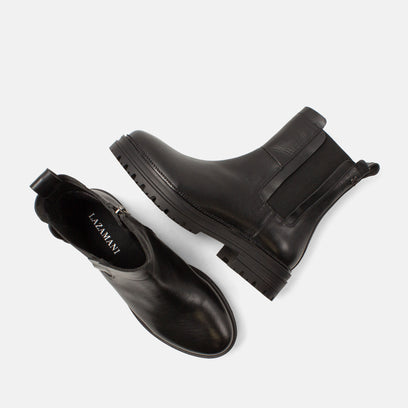 Nola Damen Leder-Boots Black