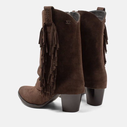 Emi Damen Wildleder-Stiefel Brown