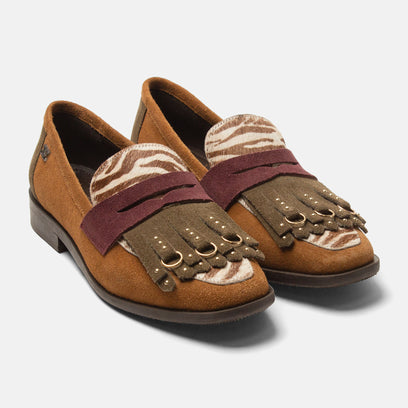 Lola Damen Wildleder-Loafer Tan