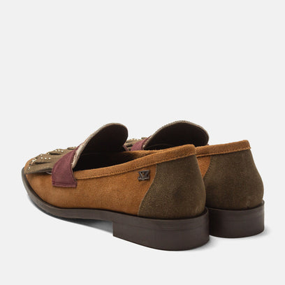 Lola Damen Wildleder-Loafer Tan