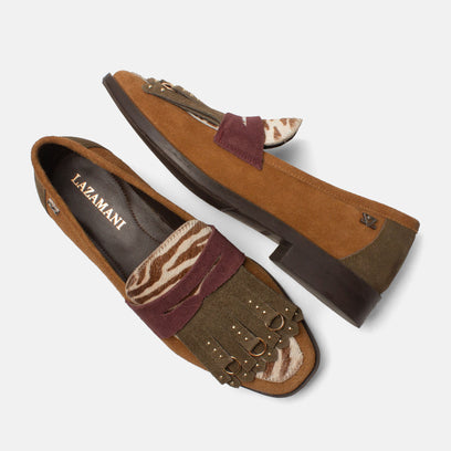 Lola Damen Wildleder-Loafer Tan