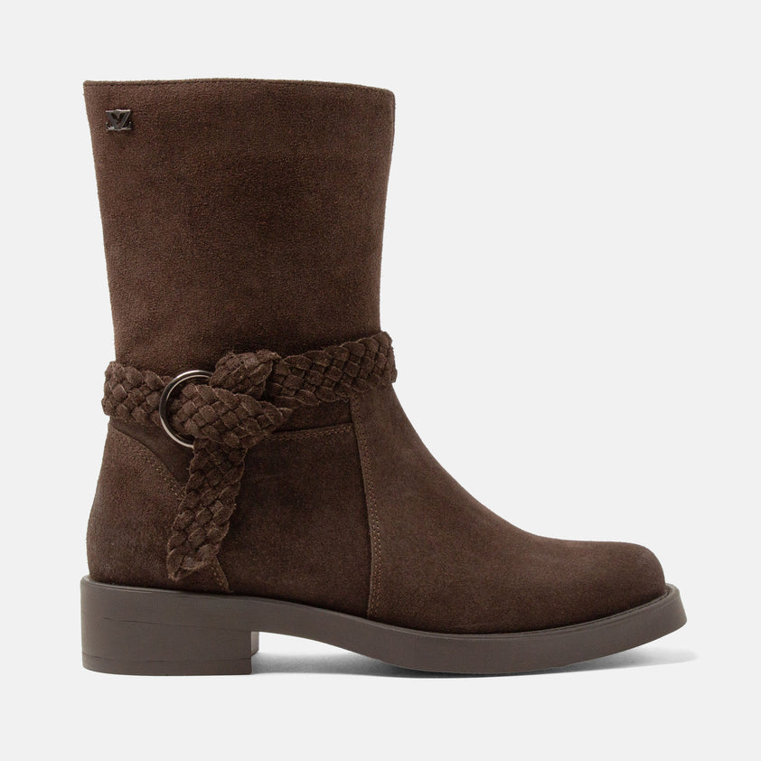 Noor Damen Wildleder-Stiefeletten Brown
