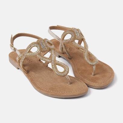 Damen Sandalen 33.510 Gold