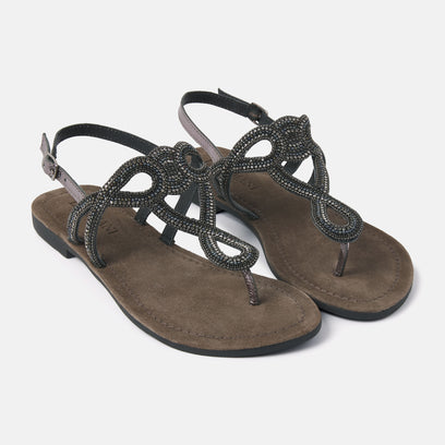 Damen Sandalen 33.510 Pewter