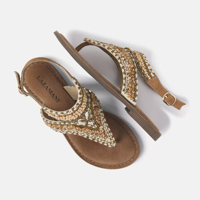 Damen Sandalen 75.293 Beige