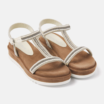 Damen Sandalen 75.417 White