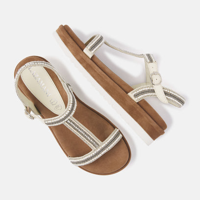 Damen Sandalen 75.417 White