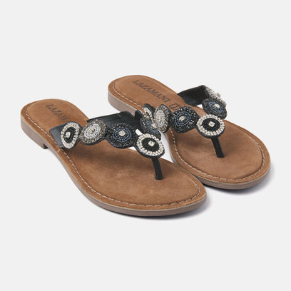 Luna Damen Leder Zehentrenner South