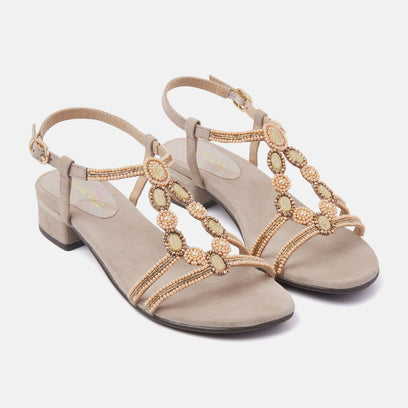 Damen Sandalen 85.379 Biscuit