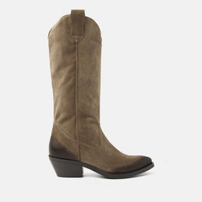 Amy Damen Wildleder Stiefel Sand