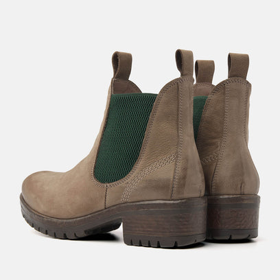 Chelsea-Boots Damen 68.002 Taupe-Green