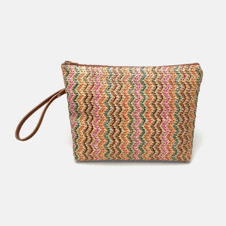 Elba Raffia-Tasche Medium Multi