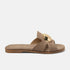 Zola Damen Wildleder-Pantoletten Taupe