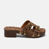 Aria Damen Wildleder-Clogs Leopard