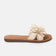 Zinnia Damen Leder-Pantoletten Offwhite