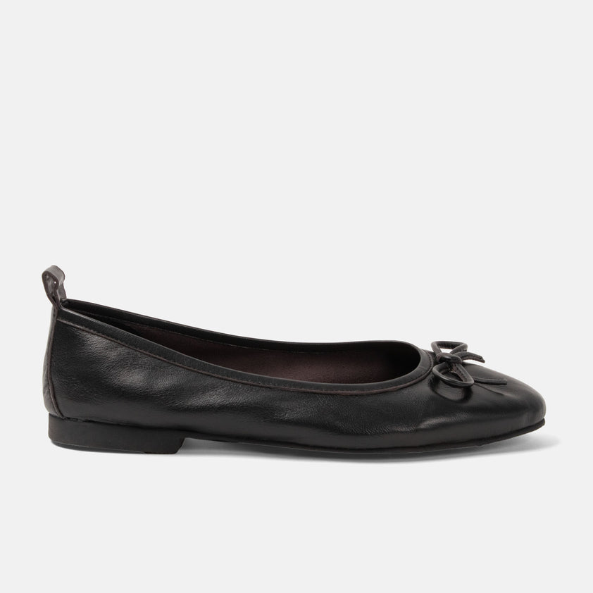 Josefina Damen Leder-Ballerinas Black