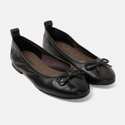 Josefina Damen Leder-Ballerinas Black