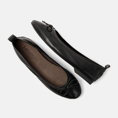 Josefina Damen Leder-Ballerinas Black