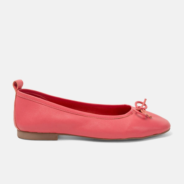 Josefina Damen Leder-Ballerinas Coral