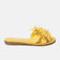 Moa Damen Leder-Pantoletten Yellow