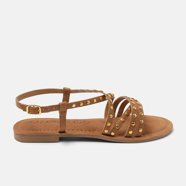 Tova Damen Leder-Sandalen Tan