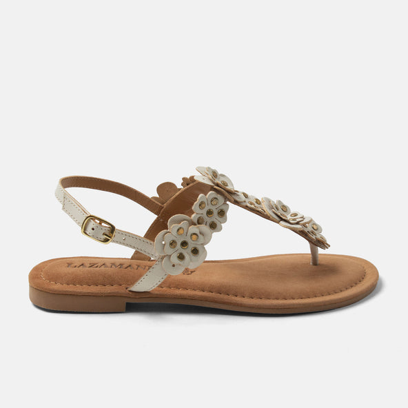 Pippa Damen Leder-Sandalen White