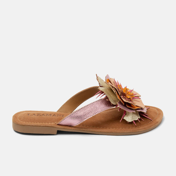 Hilde Damen Leder-Zehentrenner Rose