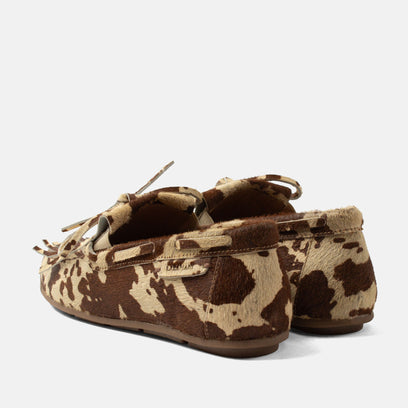 Billy Damen Leder-Mokassins Cow