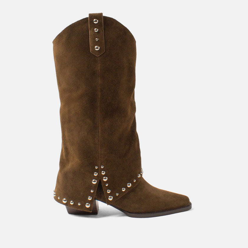 Jane Damen Wildleder-Stiefel Moss
