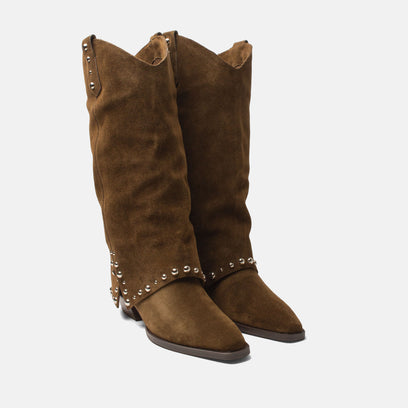 Jane Damen Wildleder-Stiefel Moss