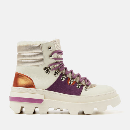 Vere Damen Hiking Boots Leder Purple