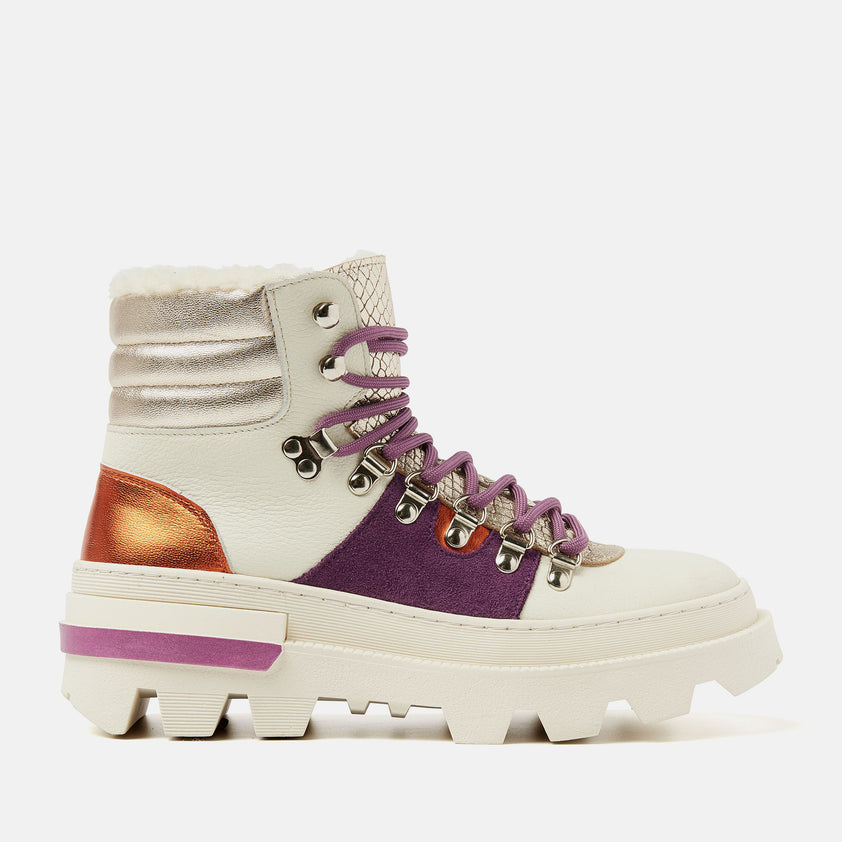 Vere Damen Hiking Boots Leder Purple