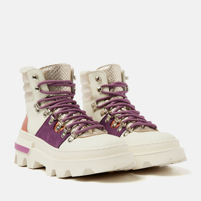 Vere Damen Hiking Boots Leder Purple