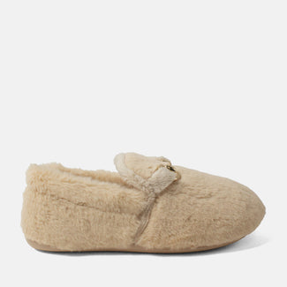 Floor Damen Hausschuhe Beige