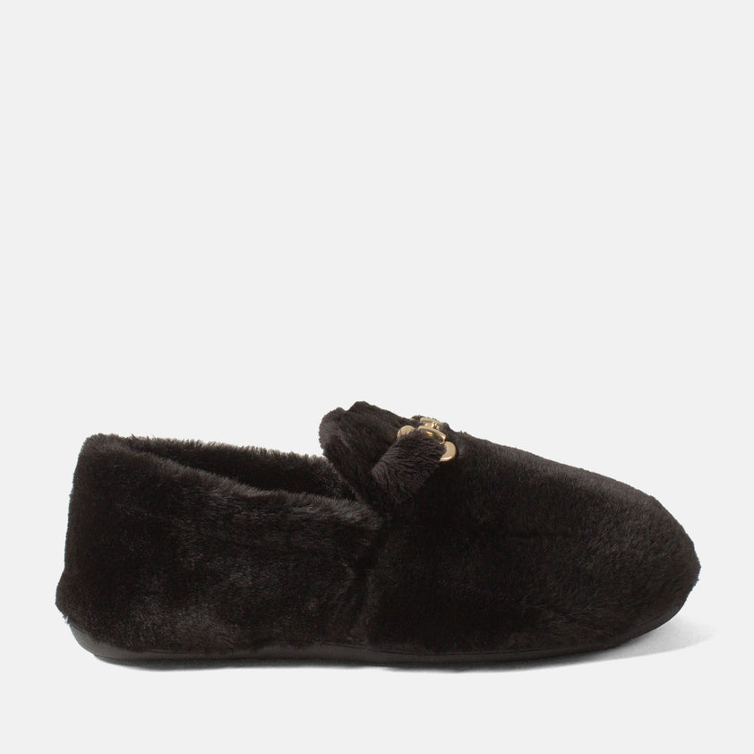 Floor Damen Hausschuhe Black