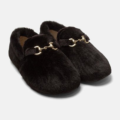 Floor Damen Hausschuhe Black
