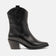Lu Damen Leder Cowboy-Stiefel Black