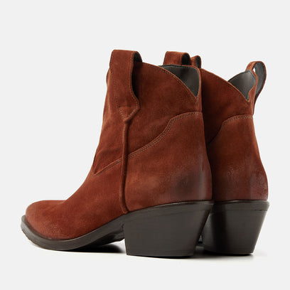 Gigi Damen Wildleder Stiefeletten Rust