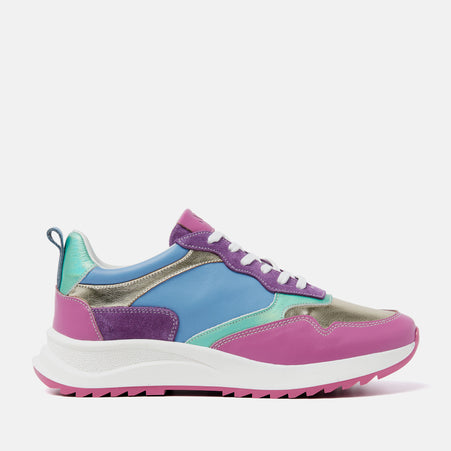 Valencia Damen Ledersneaker Fuxia