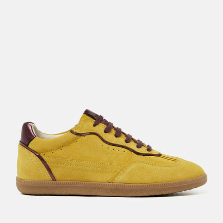 San Sebastian Wildleder Damen Sneaker Yellow