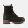 Kia Damen Leder-Schnürboots Black